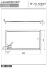піддон Omnires Camden 90x100 (CAMDEN90/100/PBP)