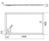 піддон Omnires Merton 90x120 (MERTON90/120/PBP)