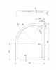 піддон Omnires Riverside 80x90 (Riverside80/90/PBP)