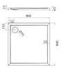 піддон Omnires Merton 70x100 (MERTON70/100/PBP)