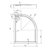 піддон Omnires Riverside 90x80 (Riverside80/90/LBP)