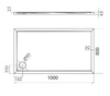 піддон Omnires Merton 80x100 (MERTON80/100/PBP)