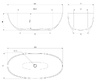 ванна Omnires Shell 160x75 овальна white (SHELLWWBM)