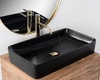 умивальник Rea Denis 61x35 black stone matt (REA-U6510)