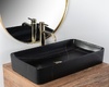 умивальник Rea Denis 61x35 black stone matt (REA-U6510)