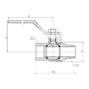 Кран кульовий SD Forte 1/2" ВЗ для води (ручка) SF605W15