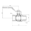 Кран кульовий SD Forte 3/4" ВЗ для газа (ручка) SF605G20