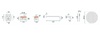 душевой комплект скрытого монтажа Rea Lungo chrome (REA-P6715)