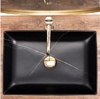 умивальник Rea Inga 34,5x51 black marble mat (REA-U8006)