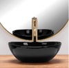 умывальник Rea Sofia 27x35 mini black (REA-U8013)