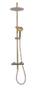 душевой гарнитур Rea Lungo brush gold, с термостатом (REA-P6604)