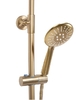душевой гарнитур Rea Lungo brush gold, с термостатом (REA-P6604)
