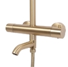душевой гарнитур Rea Lungo brush gold, с термостатом (REA-P6604)