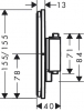 Hansgrohe SHOWER SELECT COMFORT Q термостат для 2х споживачів, СМ, колір чорний матовий - 15583670