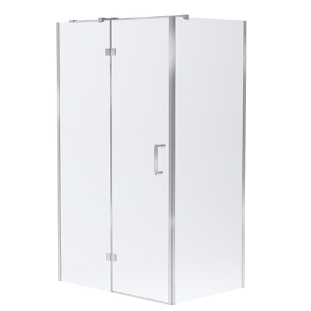 Volle SOTA 120-C душевая кабина 120*80*200см прямоугольная, реверсивная, распашная, профиль хром, стекло прозрачное - 1038.134601