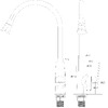 Змішувач для кухні Globus Lux BONN GLB-0203SA-G03