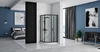 душевая кабина Rea Look 90x90x190 безопасное стекло, прозрачное, черный (REA-K7903)