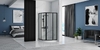 душевая кабина Rea Look 90x90x190 безопасное стекло, прозрачное, черный (REA-K7903)