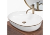 умывальник Rea Cleo 60,5x41 white-gold (REA-U6211)
