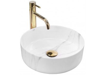 умывальник Rea Sami 36x36 marble (REA-U5685)