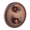 смеситель для душа и ванна скрытого монтажа Omnires Armance antique copper, с термостатом (AM5238/6ORB)