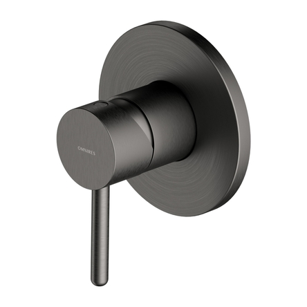 смеситель для душа скрытого монтажа Omnires Y graphite (Y1245GR)
