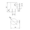 Imprese BRENTA під`єднання шлангове (форма R), брашований нікель - ZMK081906700