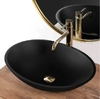 умывальник Rea Della 37,5x51,5 black matt (REA-U0274)