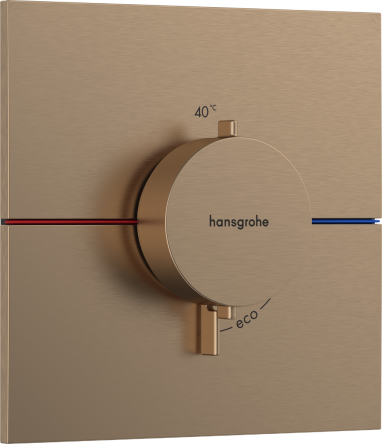 Hansgrohe SHOWERSELECT COMFORT E термостат для 1 потребителя, скрытый монтаж, цвет шлифованная бронза - 15574140