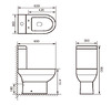 Imprese MALSE унитаз напольный с бачком не пристенный (63*37*80 см, rimless, сиденье duroplast) - c06204503