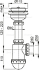Alcaplast Сифон для мийки з нержавіючої решіткою d115 d50/40 (A446-DN50/40)