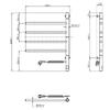 Рушникосушка Navin нержавіюча Arabesque 480x600 Sensor з таймером - 10-023033-4860