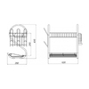 Сушарка для посуду Kroner KRM Rizze - ACC3208