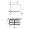 Полиця для ванної кімнати Kroner KRM Rizze - ACC330-2
