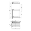 Полиця для ванної кімнати Kroner KRM Rizze - ACC330-3
