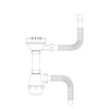 Сифон для кухонної мийки Kroner KRP Siphon - 011 3 1/2"х50/40 мм