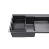 Кухонна мийка Kroner KRP Schwarze - 7848LHM PVD (3.0/1.0 мм)