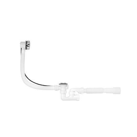 Сифон для ванни Kroner KRP - BS05P 1 1/2"х40/50 мм з системою Сlick-Сlack, з переливом та ревізією