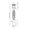 Гофросифон Kroner KRP - GS01P 1 1/2"х40/50