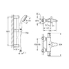 Змішувач для ванни Grohe Grohtherm 800 34567000 з душовим гарнітуром 27853001 (34567001)
