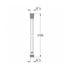 Шланг для душу Grohe VitalioFlex Silver TwistStop 1750 мм 27506001