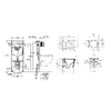 Комплект 4 в 1: Інсталяція Grohe Rapid SL 3 в 1 38772001 + Унітаз безободковий Kroner Eifel WHI483429 TORNADO з сидінням Slim Duroplast / Soft-close / Quick relase KE483429WHIT (38772001KE483429)