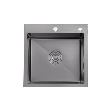 Кухонна мийка Kroner KRP Schwarze - 4545HM PVD (3.0/1.0 мм)