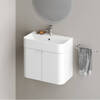 Умивальник підвісний PAA Samba, литий камінь, 69,5х37,5, Glossy Alpine White (ISA_00)