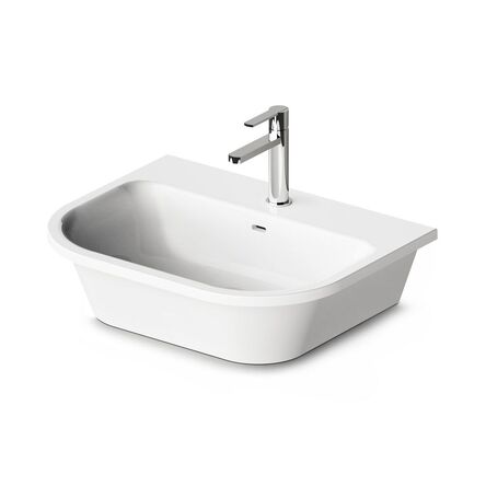 Умивальник підвісний PAA Vario, литий камінь, 59,5х47, Glossy Alpine White (IVAR_00)