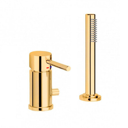Змішувач на борт ванної Paffoni Light MAX FLOW, Brushed Gold (LIG048HGSP)