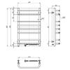 Рушникосушка Navin Симфонія 480х800 права - 10-009020-4880