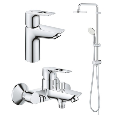 Набір змішувачів для ванни Grohe BauLoop, хром (UA26129005)