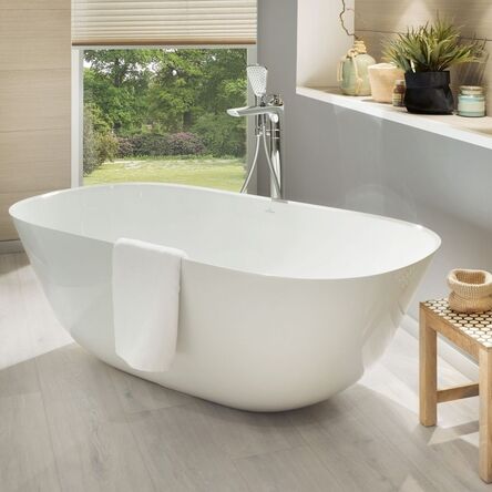Ванна кварилова Villeroy&Boch Theano 175x80, білий (UBQ175ANH7F200V-01)