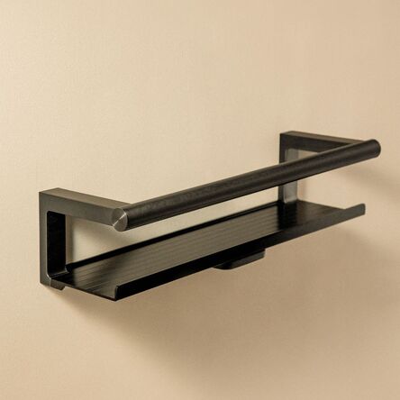 Полиця для душу Cosmic Architect S+, BRUSHED BLACK PVD (WJC235A0048055)